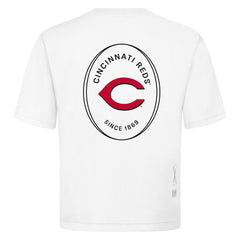 Cincinnati Reds Levelwear Signet Oversized Luxe Signature Knit T-Shirt | MLB Sale