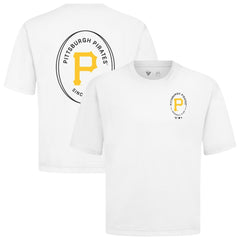 Pittsburgh Pirates Levelwear Signet Oversized Luxe Signature Knit T-Shirt | MLB Shop