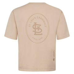 St. Louis Cardinals Levelwear Signet Oversized Luxe Signature Knit T-Shirt | MLB Shop