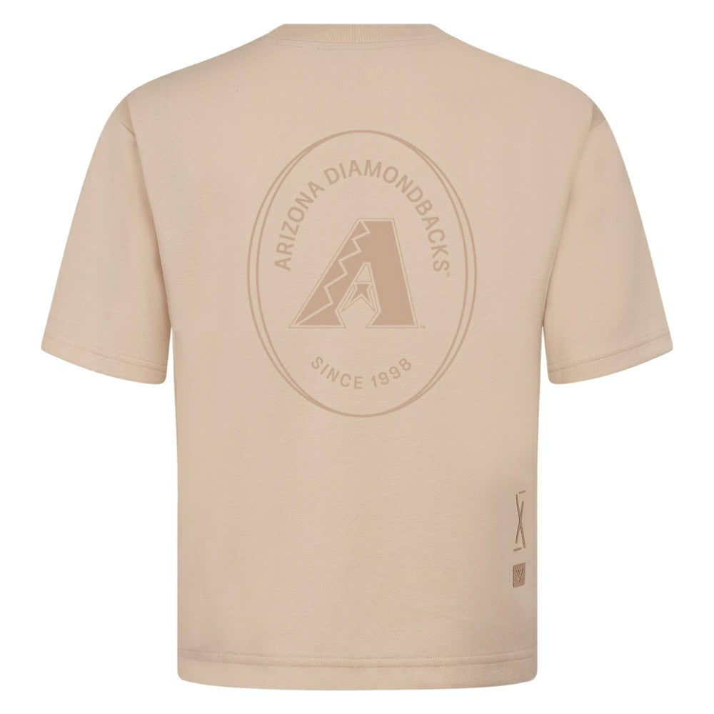Arizona Diamondbacks Levelwear Signet Oversized Luxe Signature Knit T-Shirt | MLB Discount