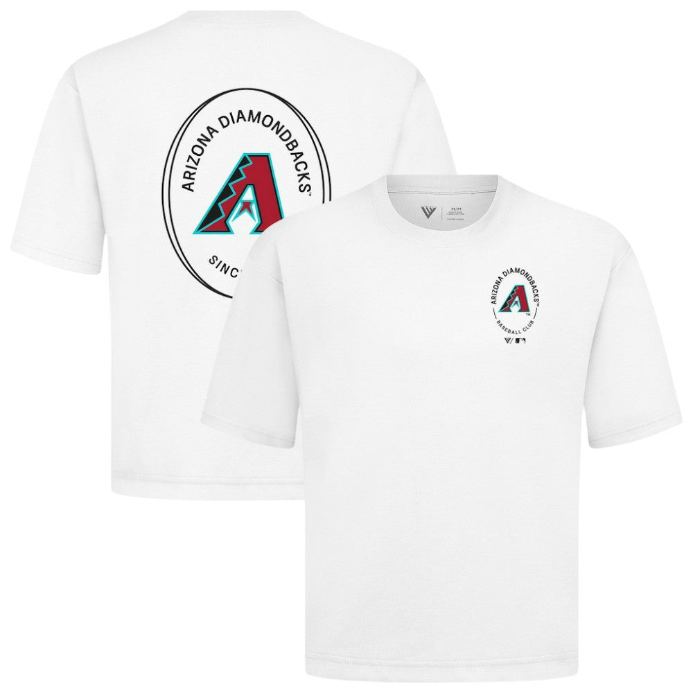 Arizona Diamondbacks Levelwear Signet Oversized Luxe Signature Knit T-Shirt | MLB For sale
