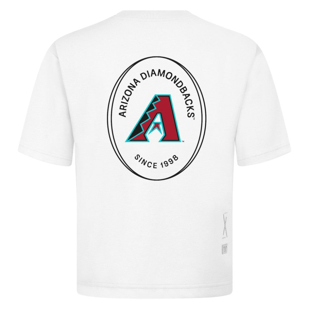 Arizona Diamondbacks Levelwear Signet Oversized Luxe Signature Knit T-Shirt | MLB For sale