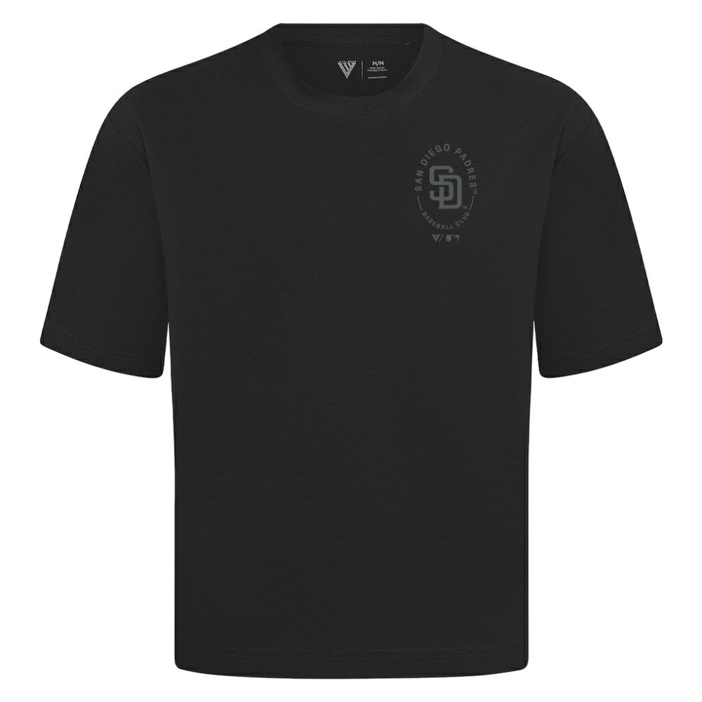 San Diego Padres Levelwear Signet Oversized Luxe Signature Knit T-Shirt | MLB Sale