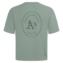 Athletics Levelwear Signet Oversized Luxe Signature Knit T-Shirt | MLB For sale