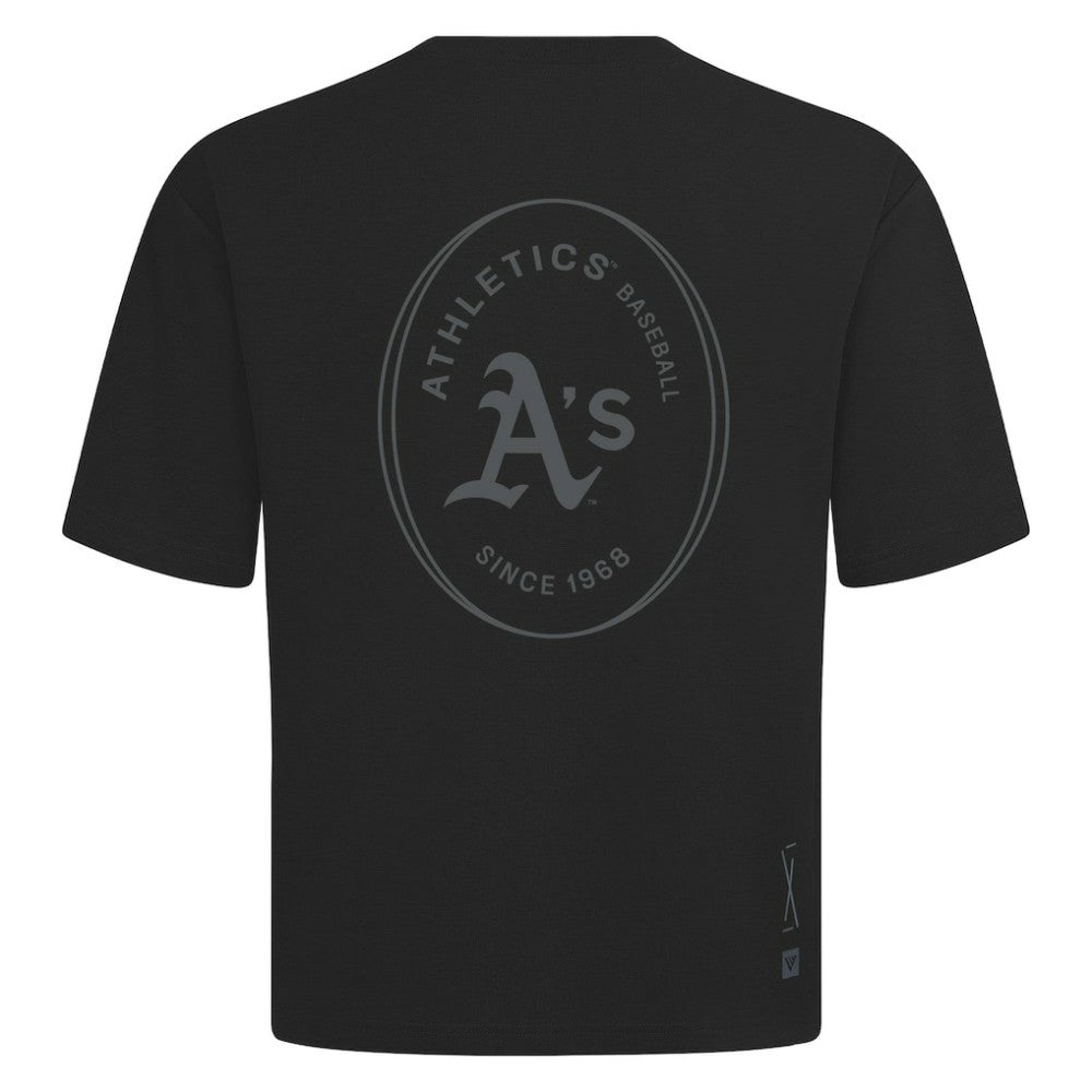 Athletics Levelwear Signet Oversized Luxe Signature Knit T-Shirt | MLB Sale