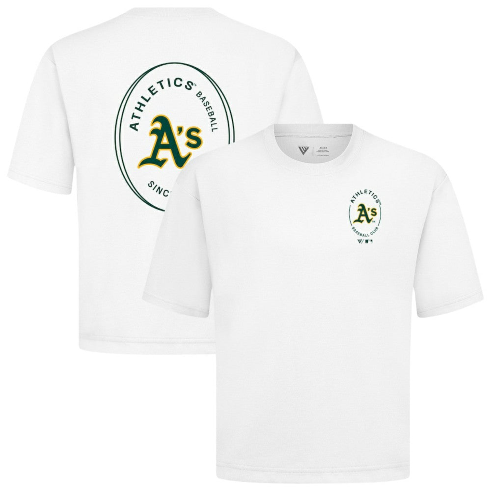 Athletics Levelwear Signet Oversized Luxe Signature Knit T-Shirt | MLB Near me