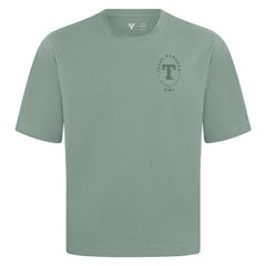 Texas Rangers Levelwear Signet Oversized Luxe Signature Knit T-Shirt | MLB Outlet
