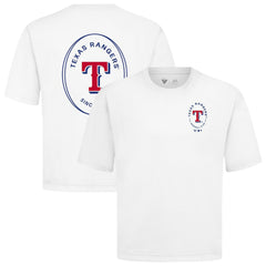 Texas Rangers Levelwear Signet Oversized Luxe Signature Knit T-Shirt | MLB New