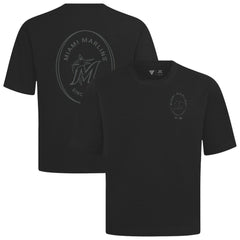 Miami Marlins Levelwear Signet Oversized Luxe Signature Knit T-Shirt | MLB Outlet