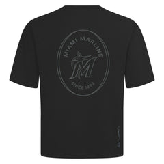 Miami Marlins Levelwear Signet Oversized Luxe Signature Knit T-Shirt | MLB Outlet