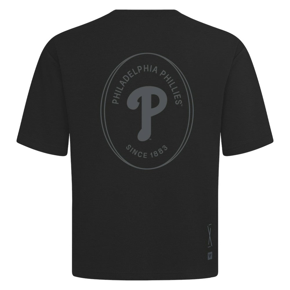 Philadelphia Phillies Levelwear Signet Oversized Luxe Signature Knit T-Shirt | MLB US