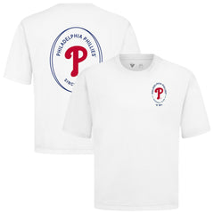 Philadelphia Phillies Levelwear Signet Oversized Luxe Signature Knit T-Shirt | MLB Discount
