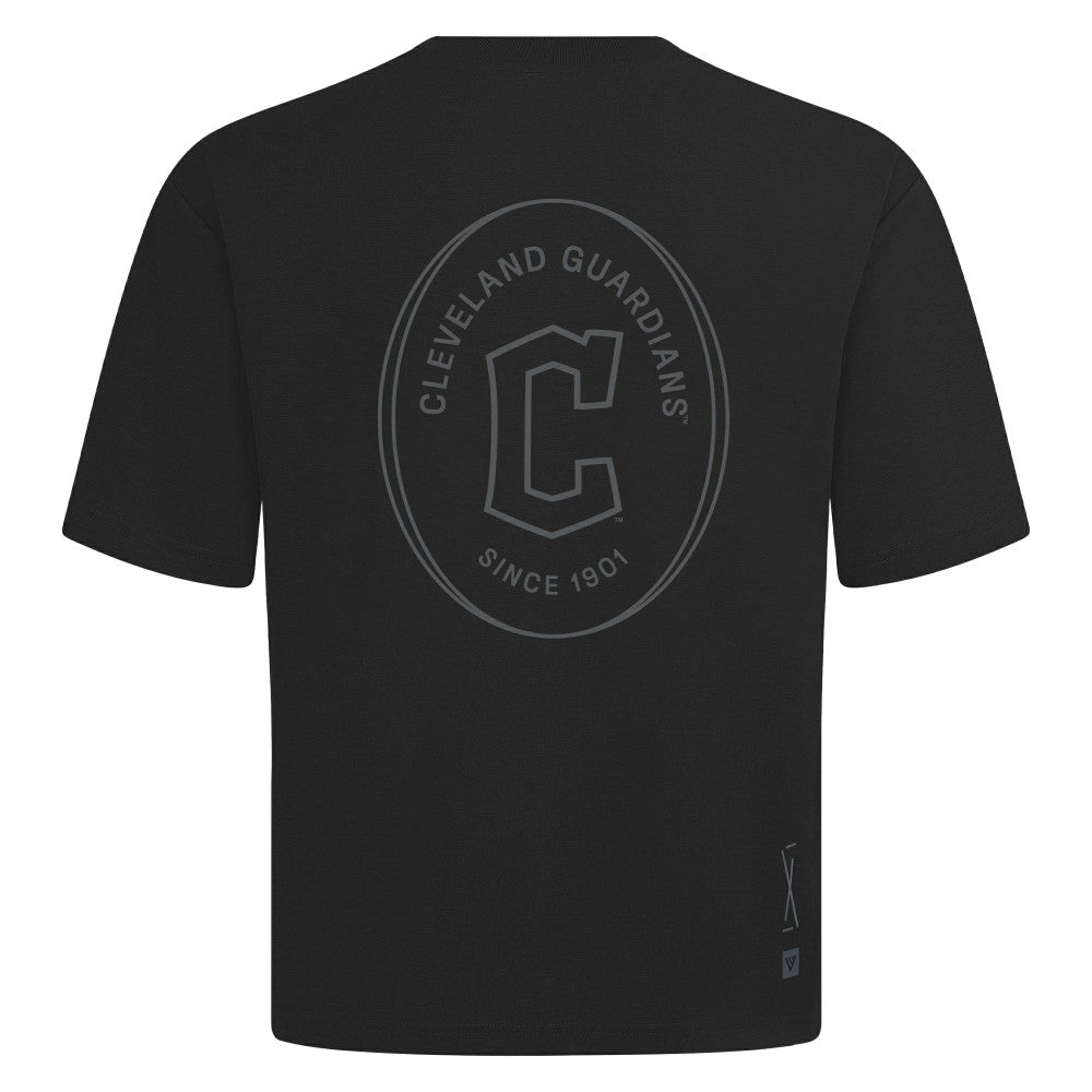 Cleveland Guardians Levelwear Signet Oversized Luxe Signature Knit T-Shirt | MLB Online