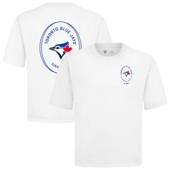 Toronto Blue Jays Levelwear Signet Oversized Luxe Signature Knit T-Shirt | MLB On Sale
