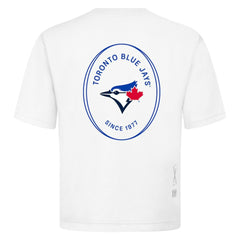 Toronto Blue Jays Levelwear Signet Oversized Luxe Signature Knit T-Shirt | MLB On Sale