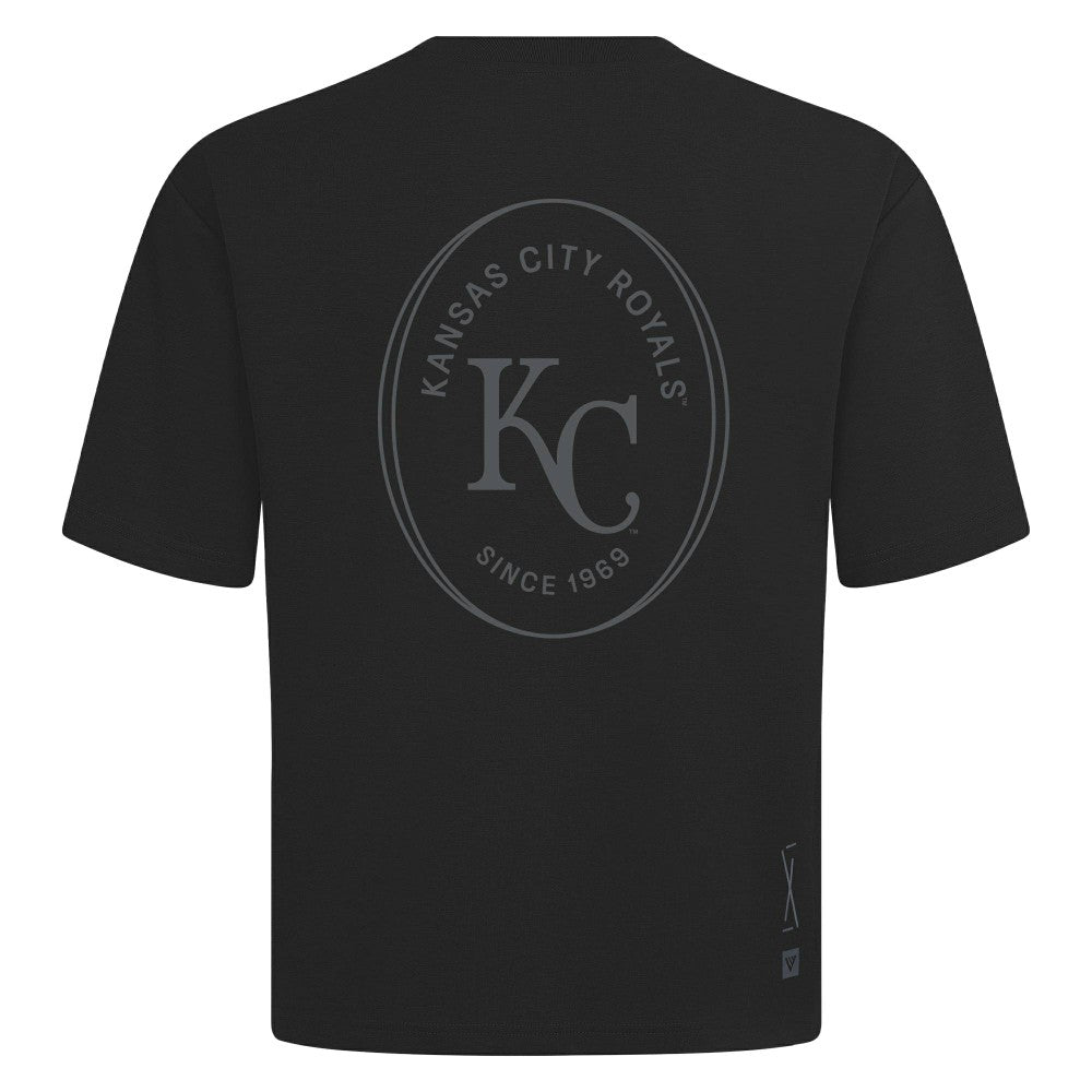 Kansas City Royals Levelwear Signet Oversized Luxe Signature Knit T-Shirt | MLB Sale