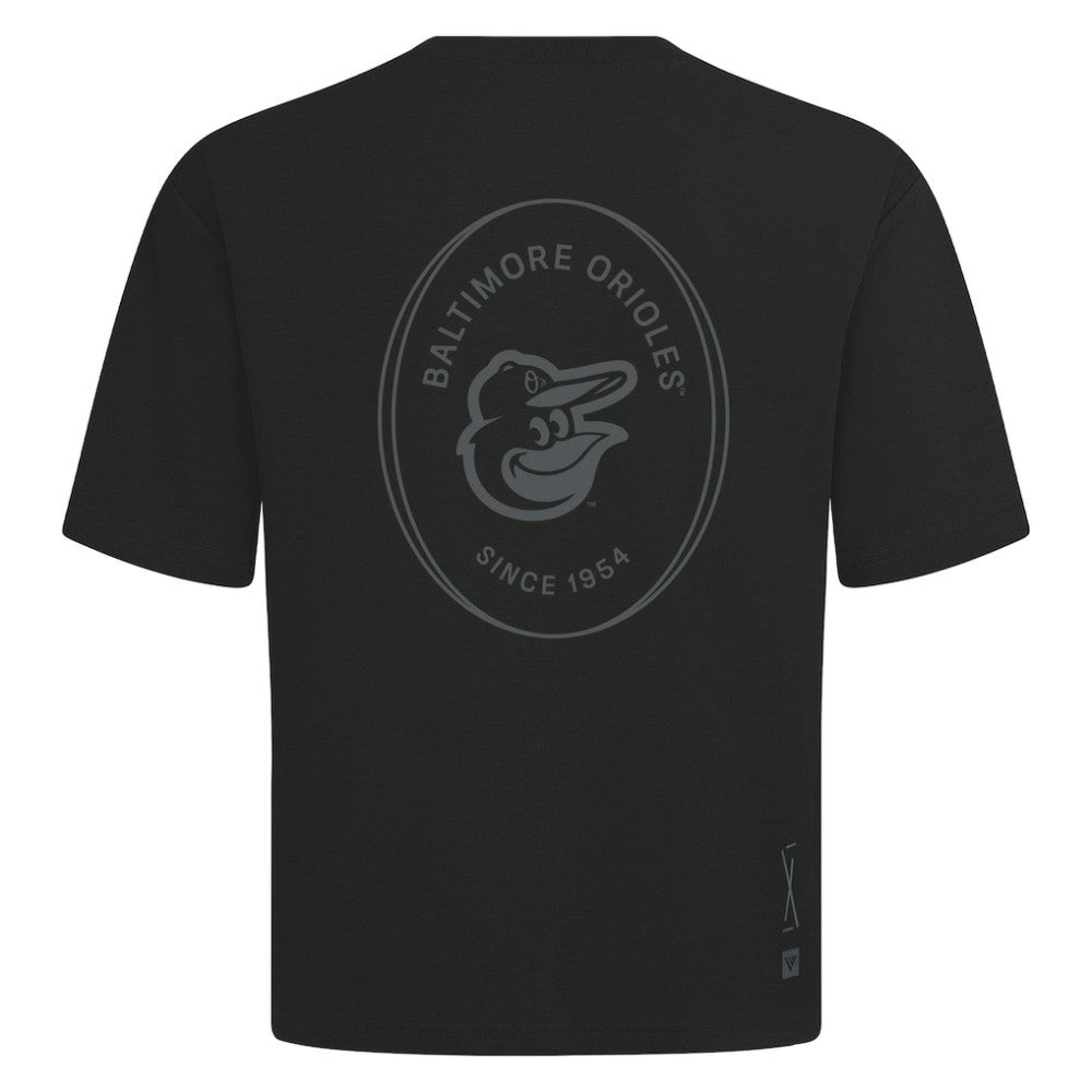 Baltimore Orioles Levelwear Signet Oversized Luxe Signature Knit T-Shirt | MLB Online