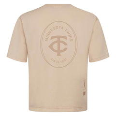 Minnesota Twins Levelwear Register Oversized Luxe Signature Knit T-Shirt | MLB Outlet