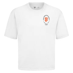 San Francisco Giants Levelwear Register Oversized Luxe Signature Knit T-Shirt | MLB Shop