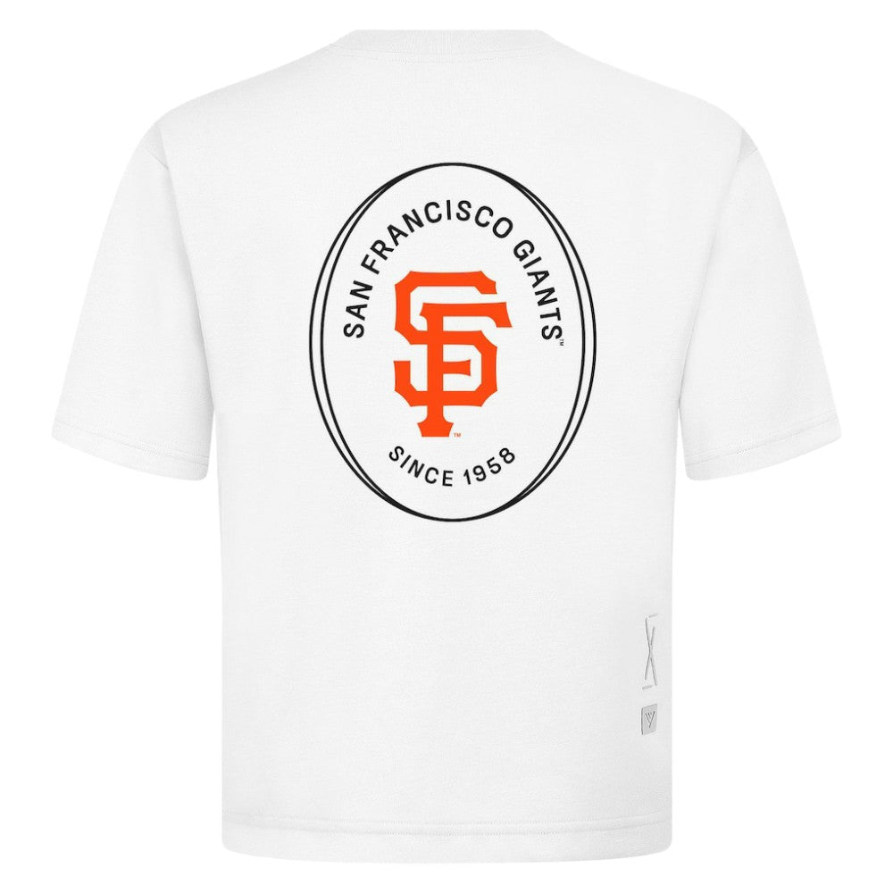 San Francisco Giants Levelwear Register Oversized Luxe Signature Knit T-Shirt | MLB Shop