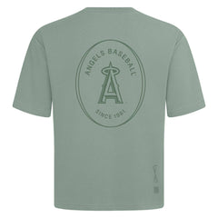 Los Angeles Angels Levelwear Register Oversized Luxe Signature Knit T-Shirt | MLB Outlet
