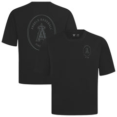 Los Angeles Angels Levelwear Register Oversized Luxe Signature Knit T-Shirt | MLB Shop