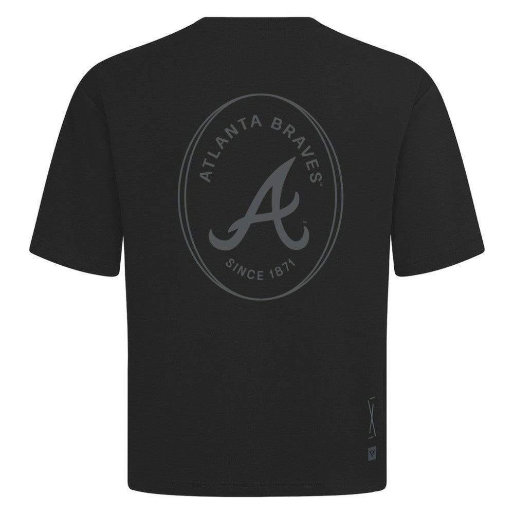 Atlanta Braves Levelwear Register Oversized Luxe Signature Knit T-Shirt | MLB Online
