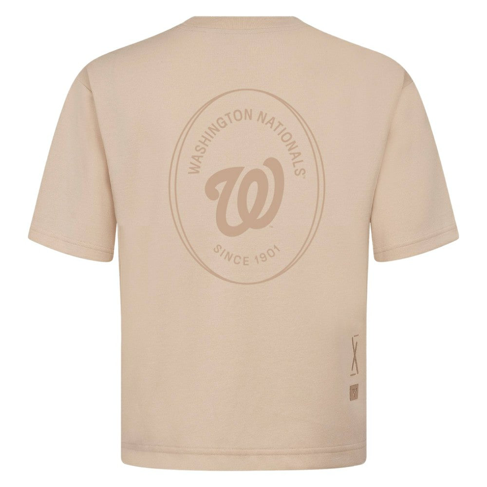 Washington Nationals Levelwear Register Oversized Luxe Signature Knit T-Shirt | MLB US