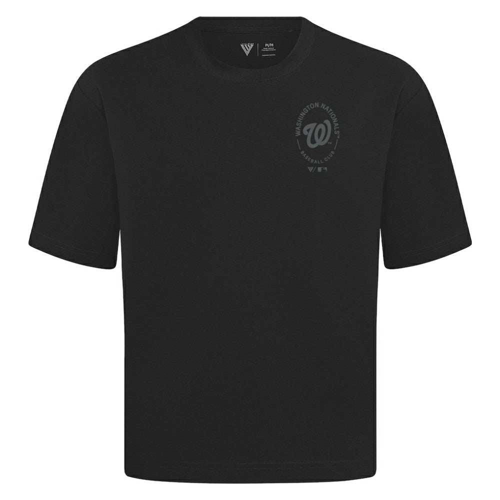 Washington Nationals Levelwear Register Oversized Luxe Signature Knit T-Shirt | MLB New