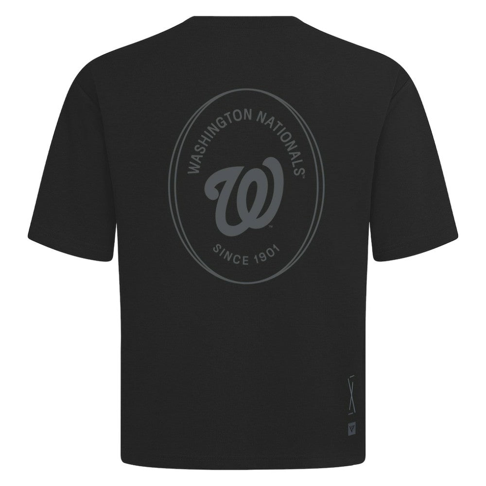 Washington Nationals Levelwear Register Oversized Luxe Signature Knit T-Shirt | MLB New