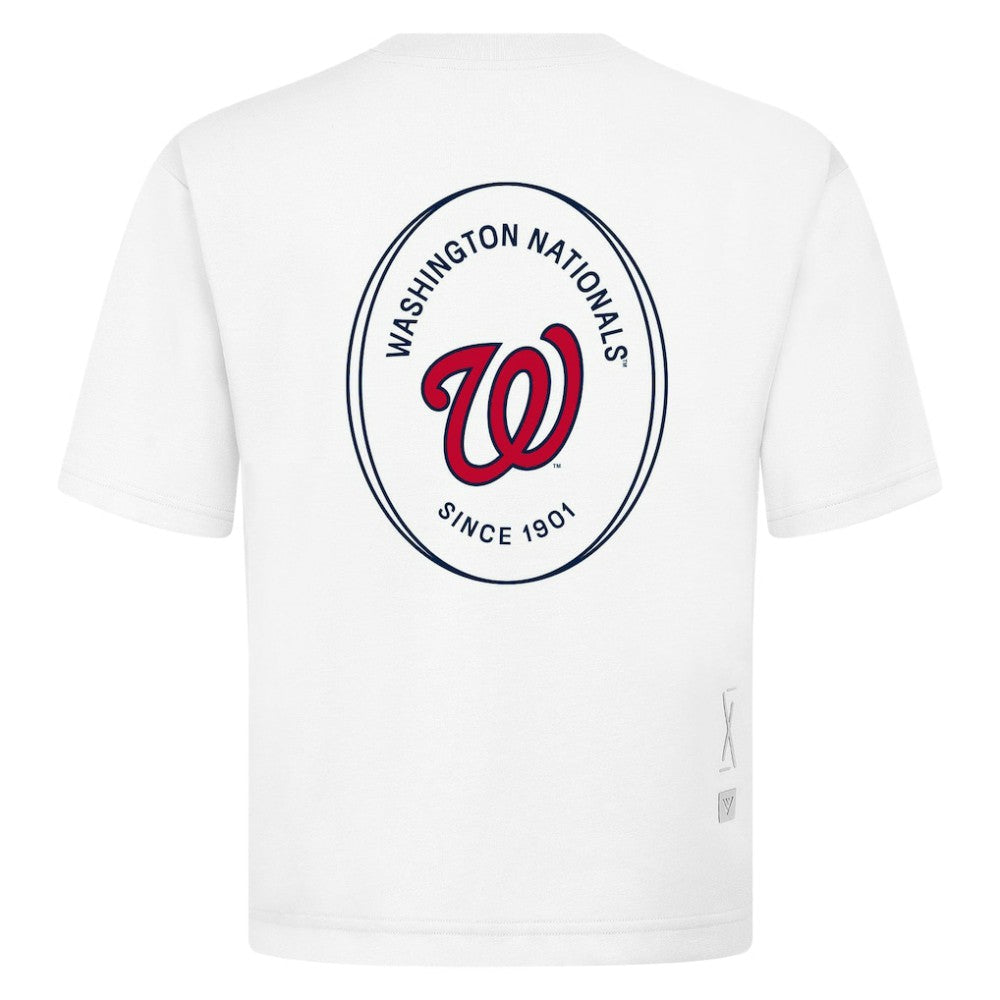 Washington Nationals Levelwear Register Oversized Luxe Signature Knit T-Shirt | MLB US