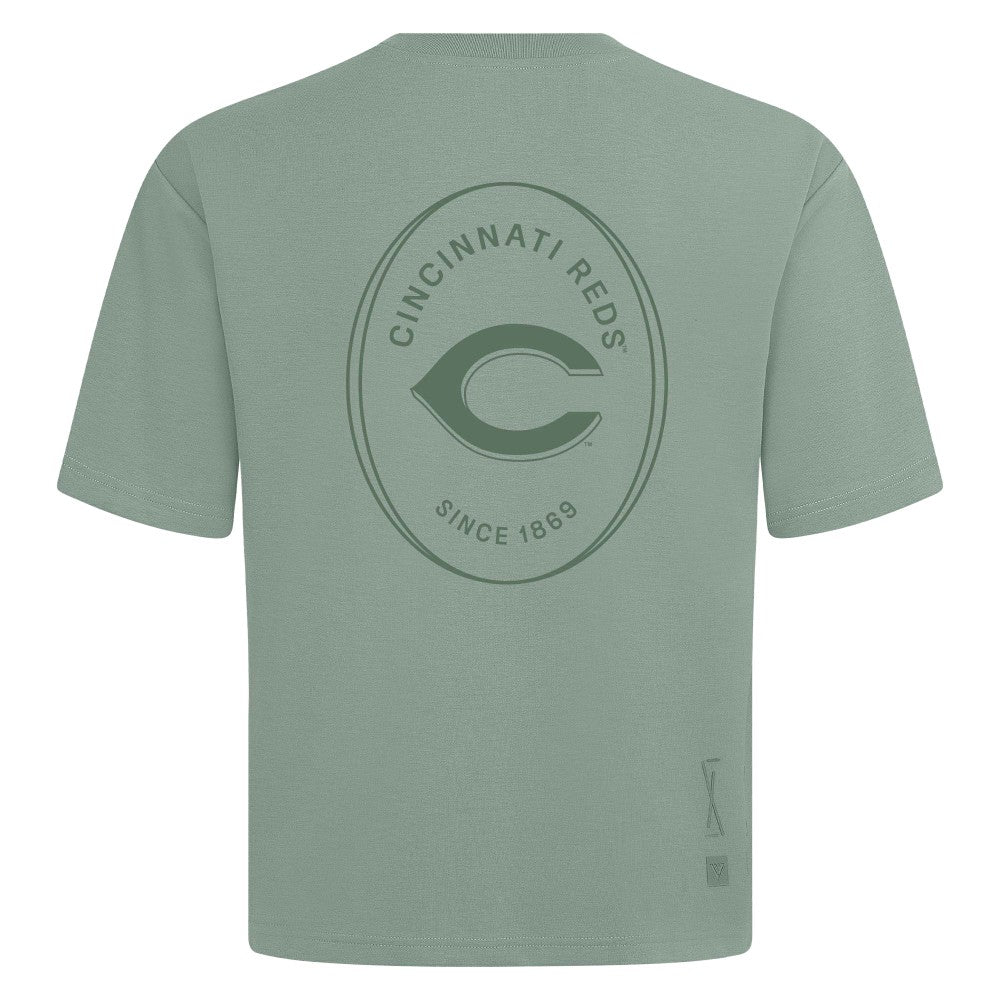 Cincinnati Reds Levelwear Register Oversized Luxe Signature Knit T-Shirt | MLB Near me
