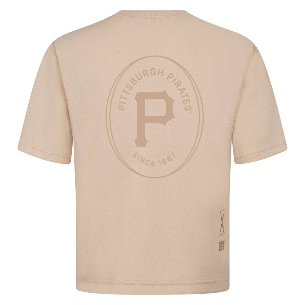 Pittsburgh Pirates Levelwear Register Oversized Luxe Signature Knit T-Shirt | MLB US