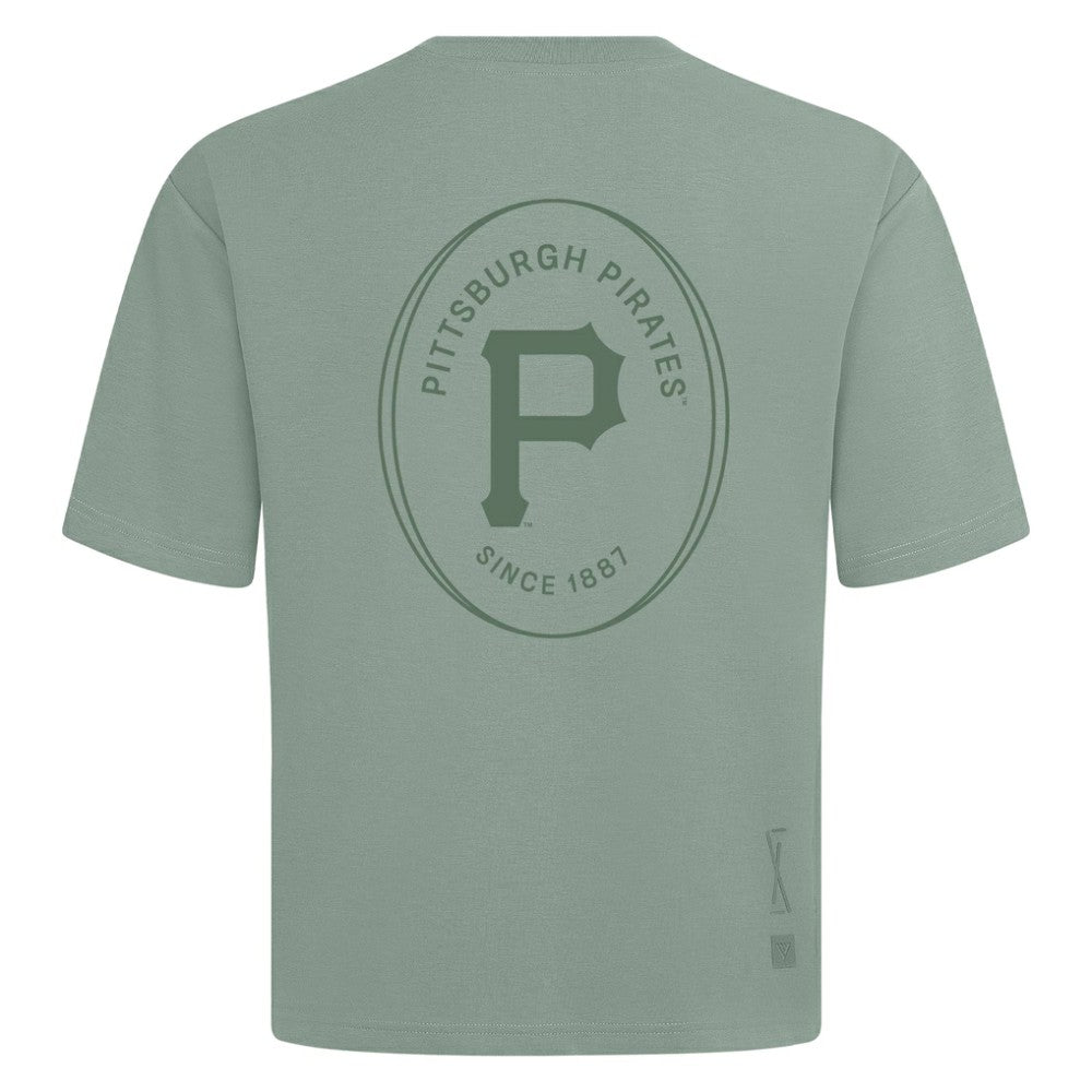 Pittsburgh Pirates Levelwear Register Oversized Luxe Signature Knit T-Shirt | MLB New