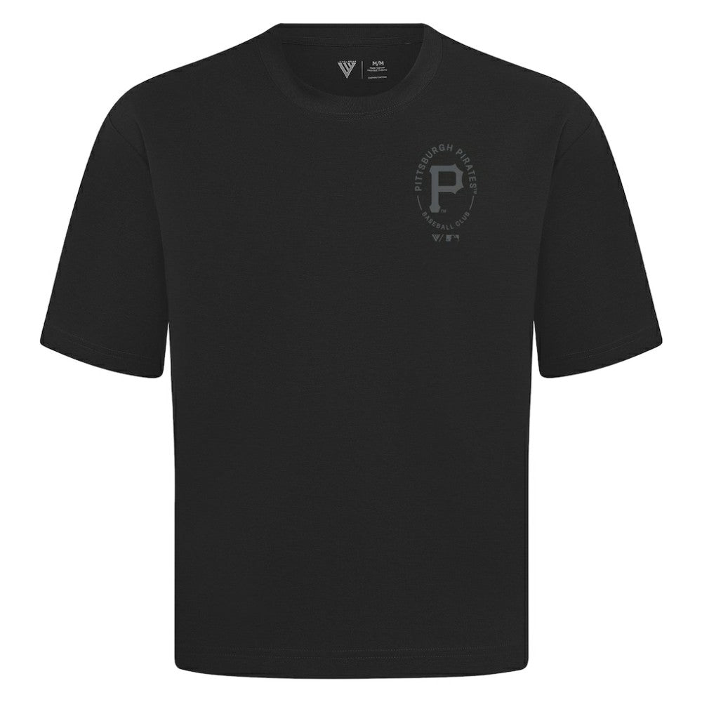 Pittsburgh Pirates Levelwear Register Oversized Luxe Signature Knit T-Shirt | MLB On Sale