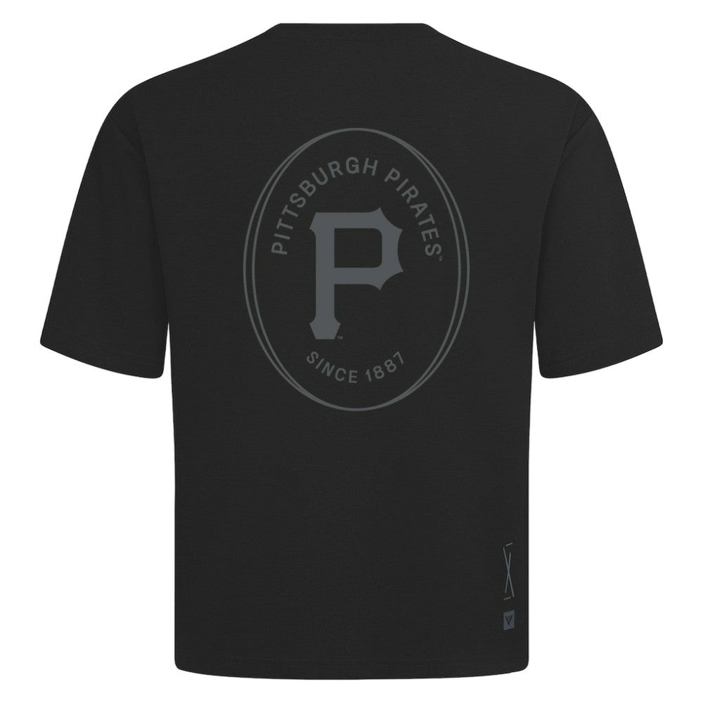 Pittsburgh Pirates Levelwear Register Oversized Luxe Signature Knit T-Shirt | MLB On Sale