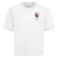 St. Louis Cardinals Levelwear Register Oversized Luxe Signature Knit T-Shirt | MLB Shop