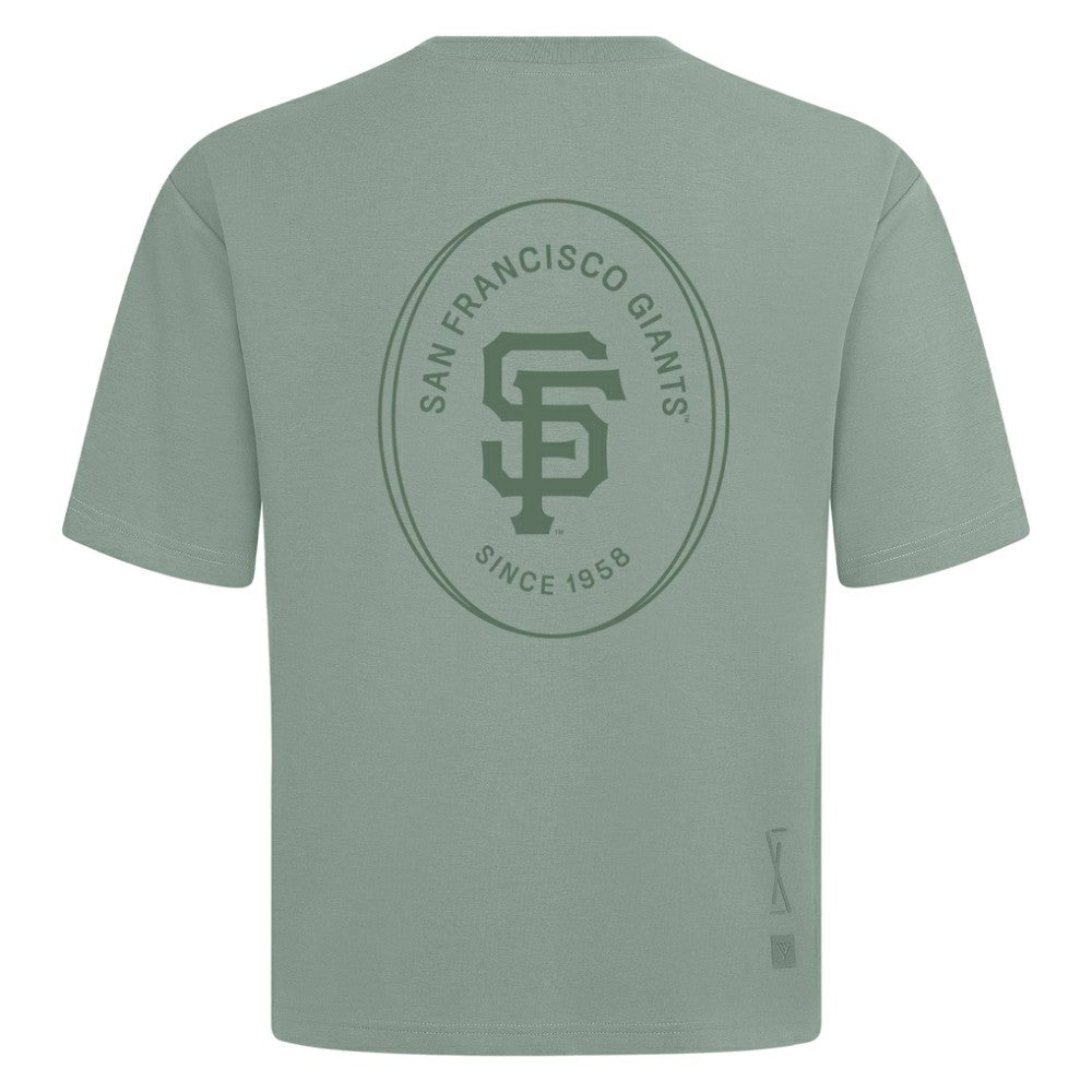 San Francisco Giants Levelwear Register Oversized Luxe Signature Knit T-Shirt | MLB For sale