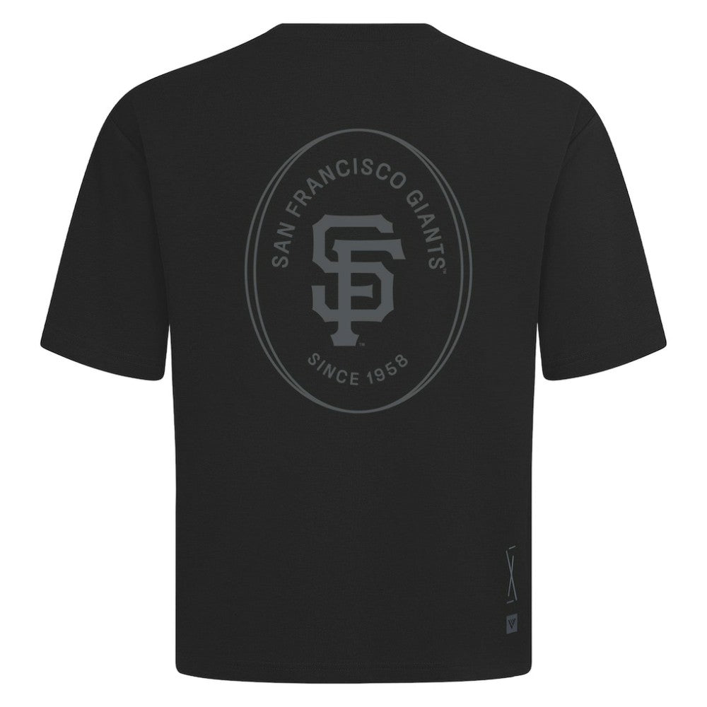 San Francisco Giants Levelwear Register Oversized Luxe Signature Knit T-Shirt | MLB Outlet