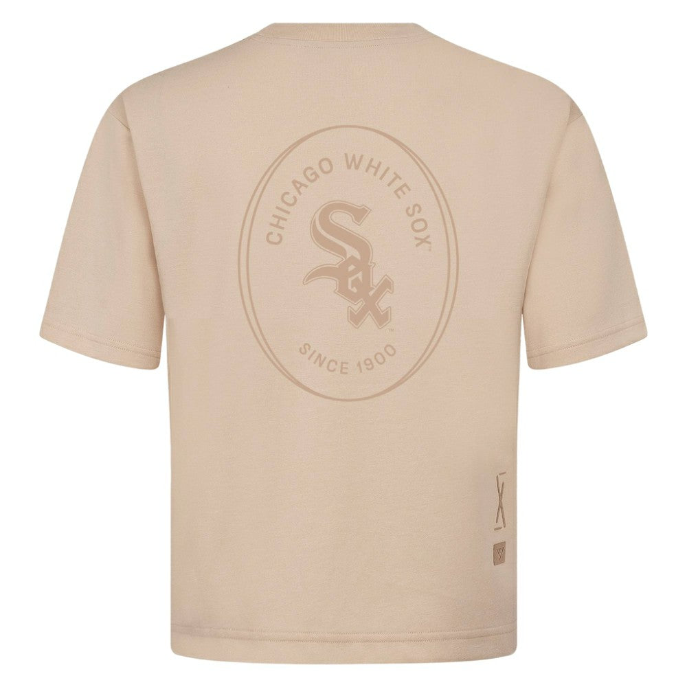 Chicago White Sox Levelwear Register Oversized Luxe Signature Knit T-Shirt | MLB Discount