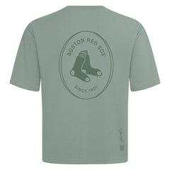 Boston Red Sox Levelwear Register Oversized Luxe Signature Knit T-Shirt | MLB US