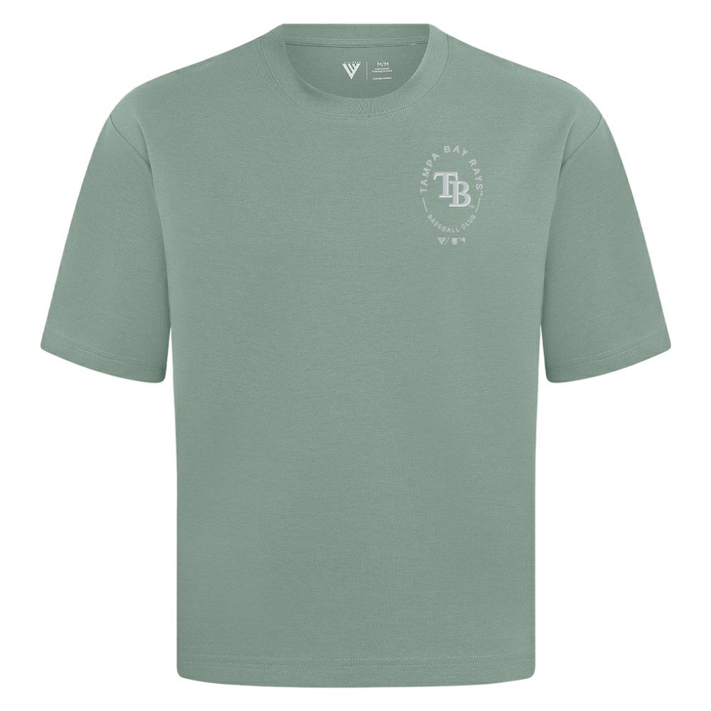 Tampa Bay Rays Levelwear Register Oversized Luxe Signature Knit T-Shirt | MLB Sale