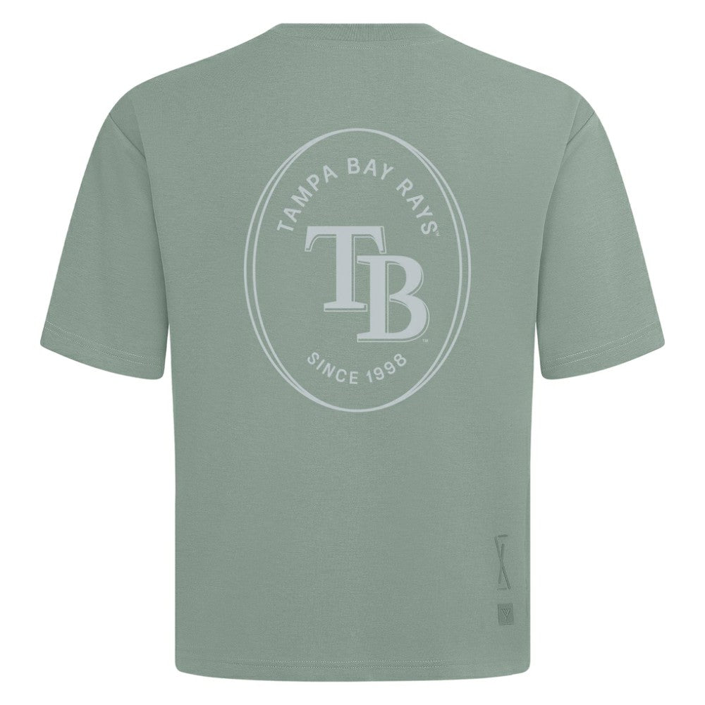 Tampa Bay Rays Levelwear Register Oversized Luxe Signature Knit T-Shirt | MLB Sale