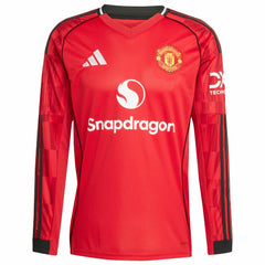 Manchester United Home 2025/26 Replica Long Sleeve Jersey Red - Adidas