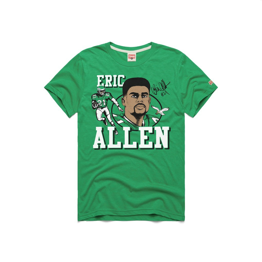 Philadelphia Eagles  Eric Allen  Homage Unisex HOF Player Graphic Tri-Blend T-Shirt