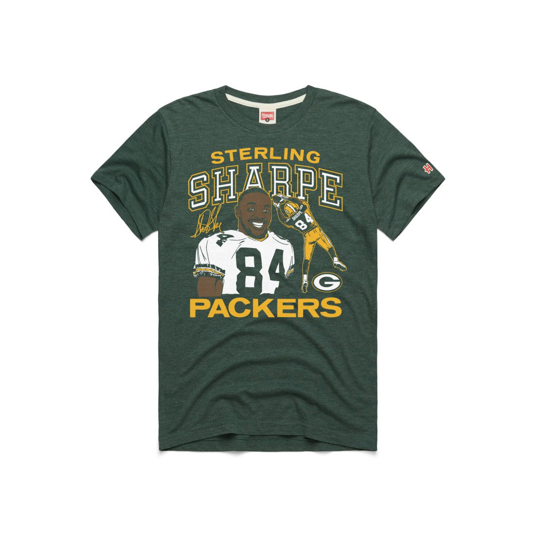 Green Bay Packers  Sterling Sharpe  Homage Unisex HOF Player Graphic Tri-Blend T-Shirt