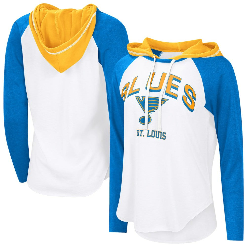 St. Louis Blues G-III 4Her by Carl Banks Women's MVP Hooded Long-Sleeve T-Shirt On Sale