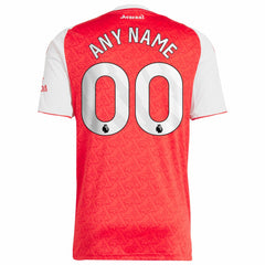 Arsenal 2025/26 Home Replica Custom Jersey Red - Adidas