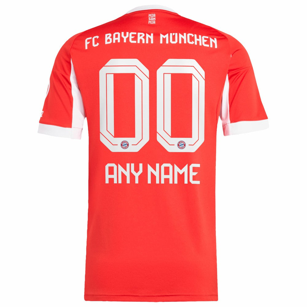 Bayern Munich 2025/26 Home Replica Custom Jersey Red - Adidas
