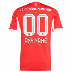 Bayern Munich 2025/26 Home Replica Custom Jersey Red - Adidas